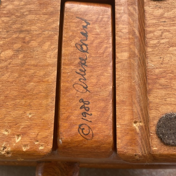 Signed , Late Century, Oak box - Picture 6 of 8